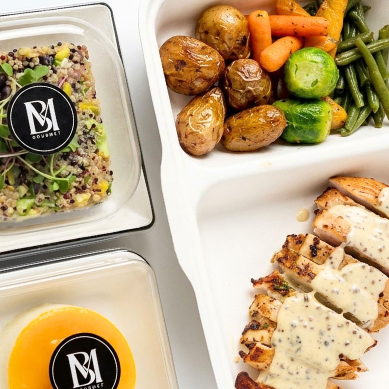 Lunchbox MB Gourmet poulet grille legumes et quinoa